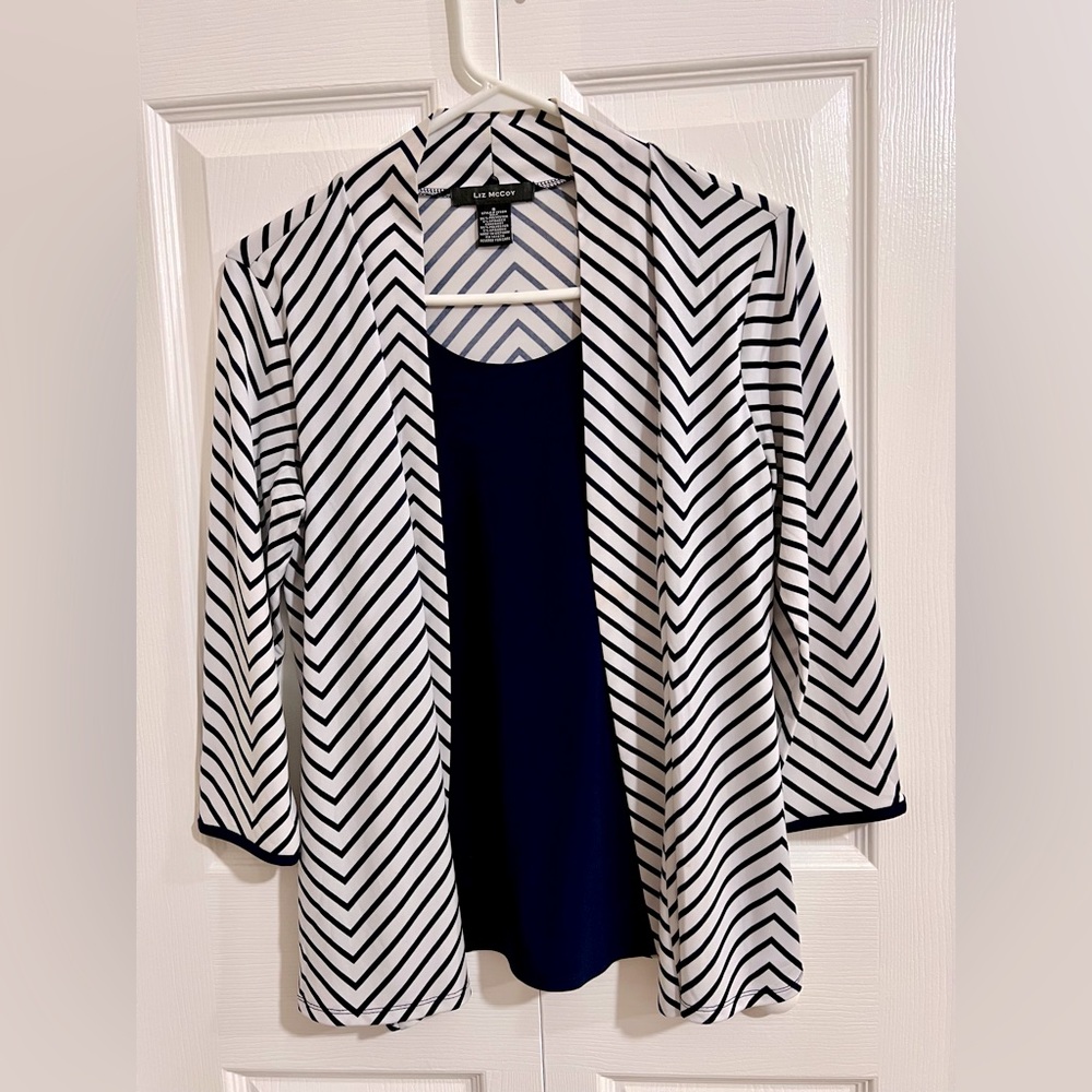 Liz McCoy 3/4 Sleeve Cardigan Size Small